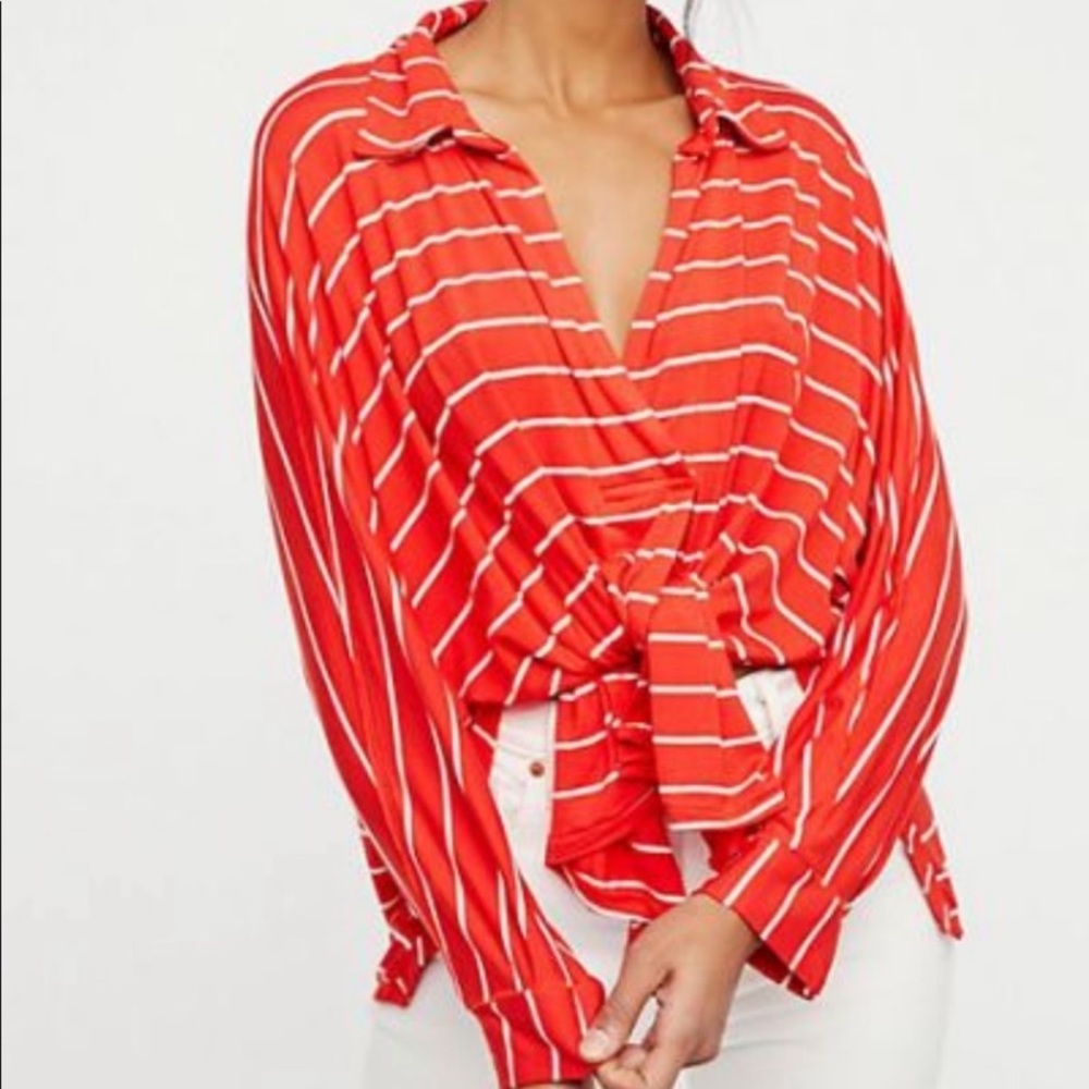 Free People We The Free Can’t Fool Me Striped Top - Picture 1 of 15